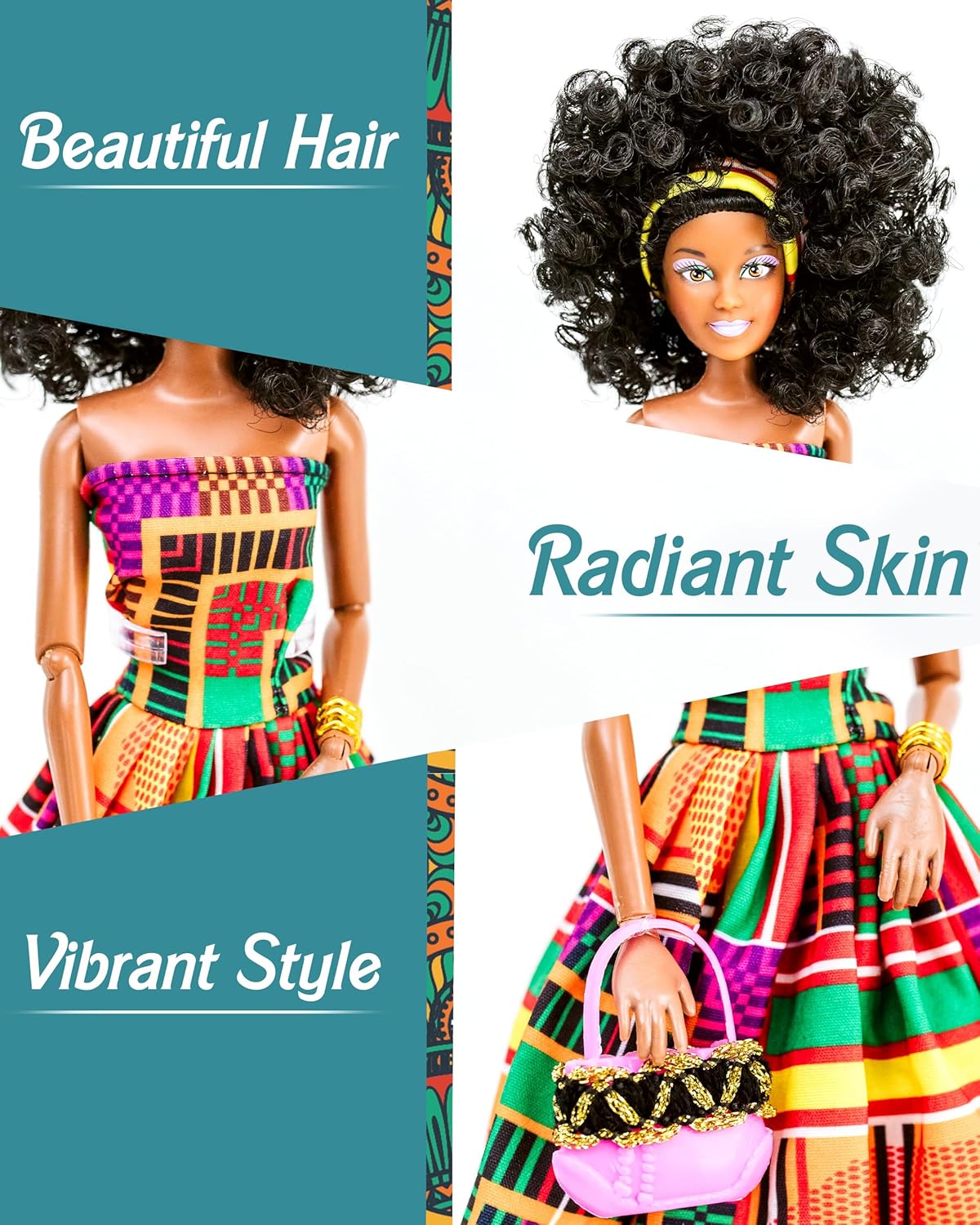 Edith 12.5” Black Doll in Gift Box - Perfect Present for Girls