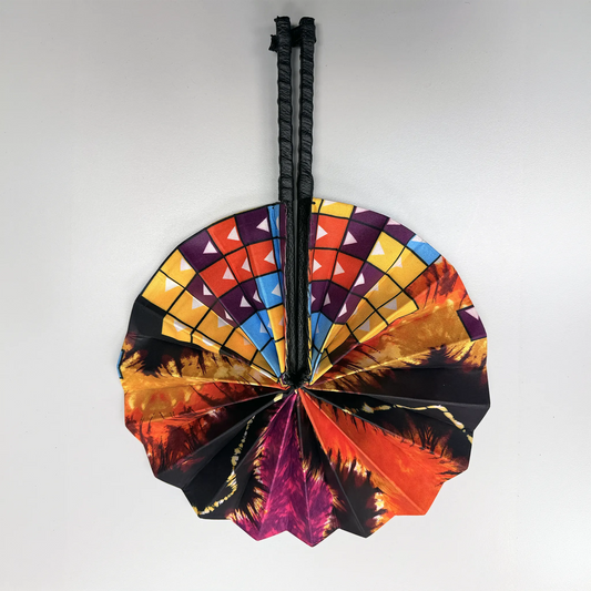 Aya African Folding Fan