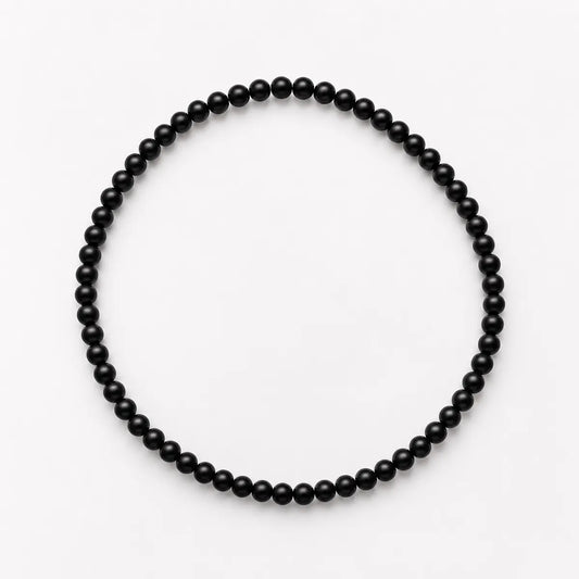 Aya Matte Black Onyx Necklace