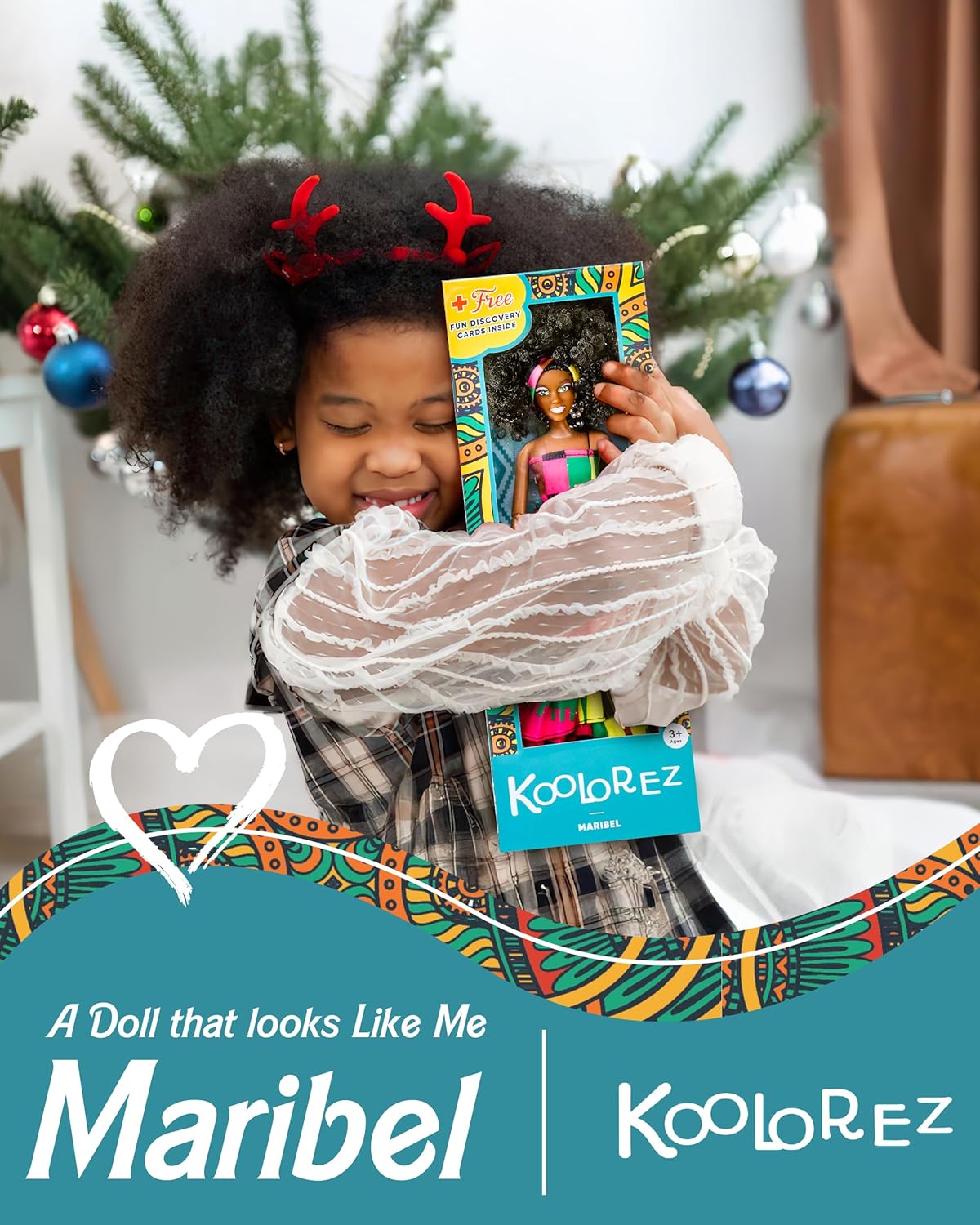 Kids Playing with Maribel Black Doll