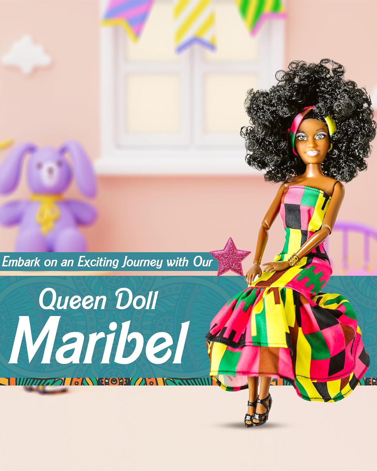 Maribel Black Doll for Diversity, Self-Love & Representation